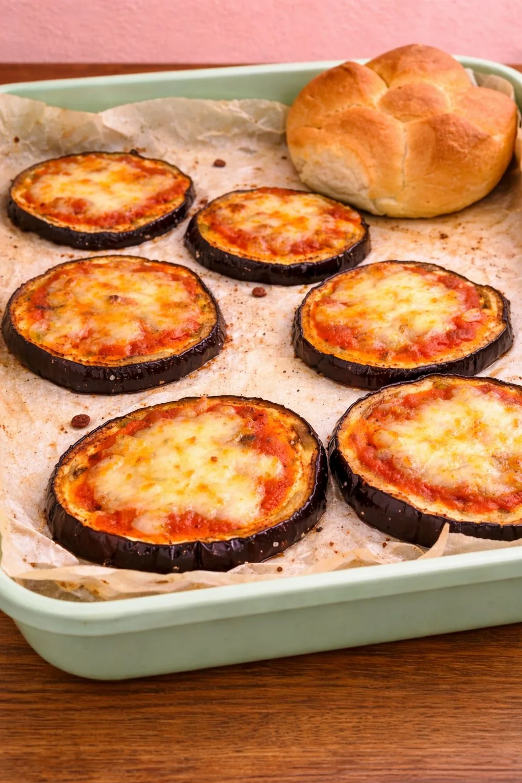 Pizzette di melanzane al forno