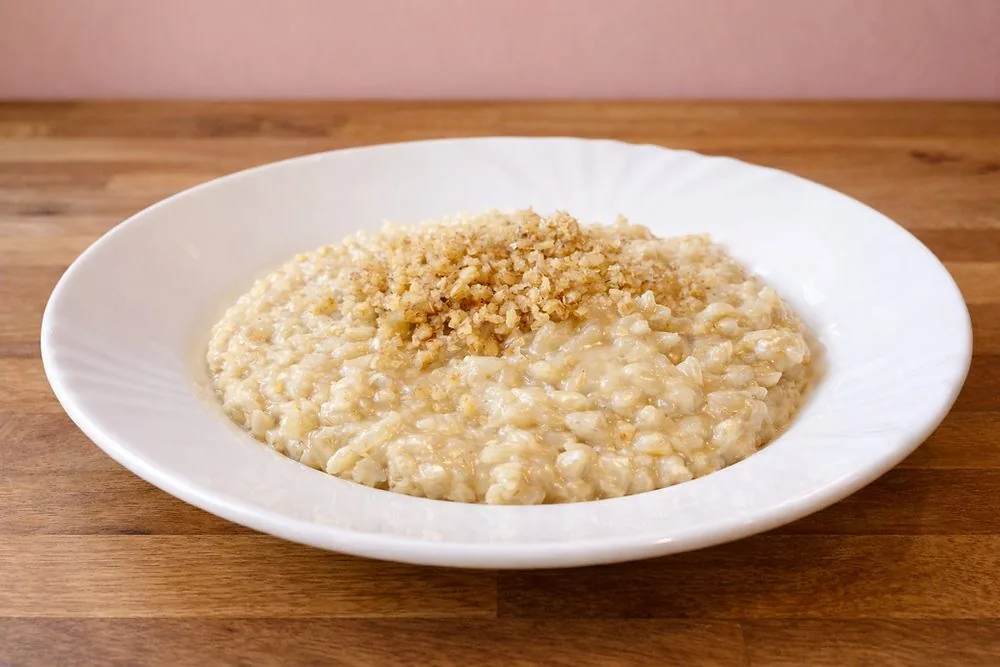 Risotto al brie e noci