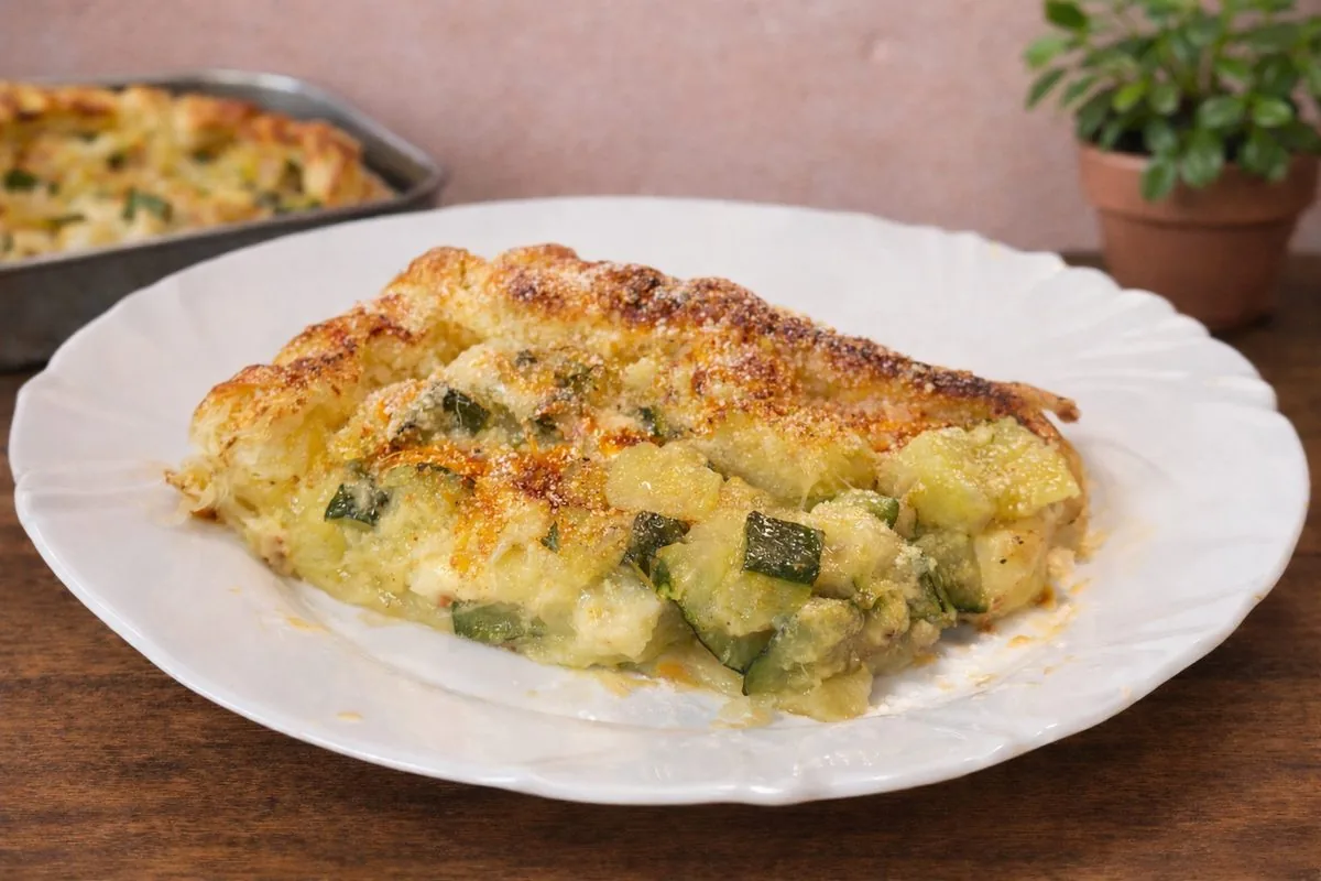 Torta salata zucchine e patate